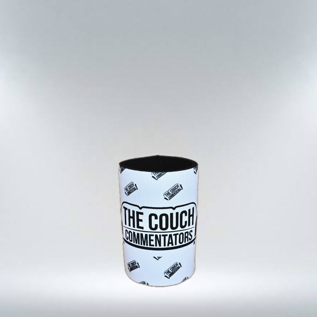 The Couch Commentator's Stubby Holder - White