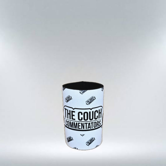 The Couch Commentator's Stubby Holder - White