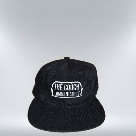 The Couch Commentators Corduroy Cap - Black